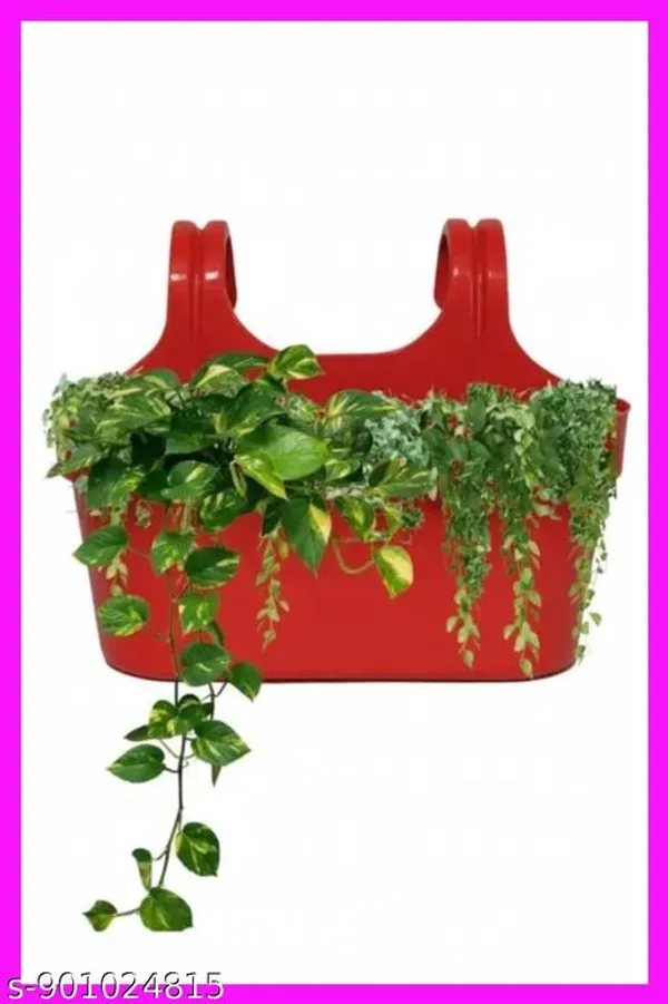 Pack_Of_4_Only_Red_Double_Hook_4pcs_Railing_Pot_Gardenung_Pot_Balocny_Pot_Hangning_Pot