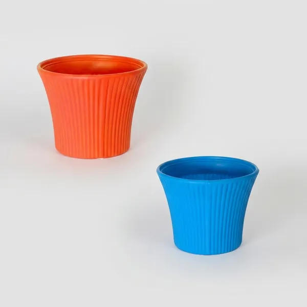 Chainlinks_Sunshine_Pot_8_Inch_Gamle_Heavy_Round_Gardening_Flower_Pots_Plant_Container_Set_Pack_Of_2_Pcs