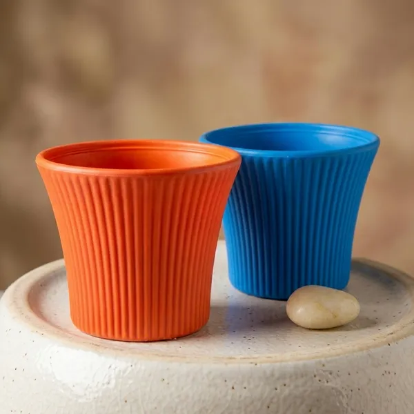 Chainlinks_Sunshine_Pot_8_Inch_Gamle_Heavy_Round_Gardening_Flower_Pots_Plant_Container_Set_Pack_Of_2_Pcs