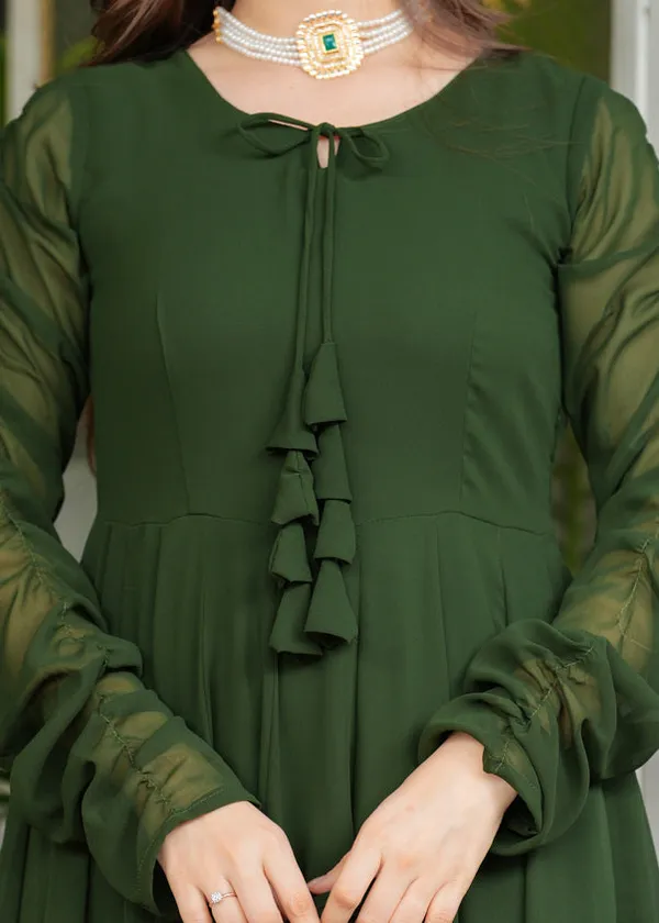 Green_Georgette_/_Cotton_Premium_Kurta_Set_For_Women