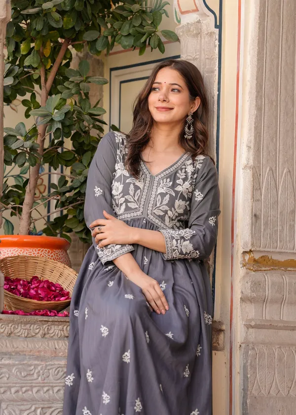 Grey_Rayon_Premium_Kurta_Sharara_Set_For_Women