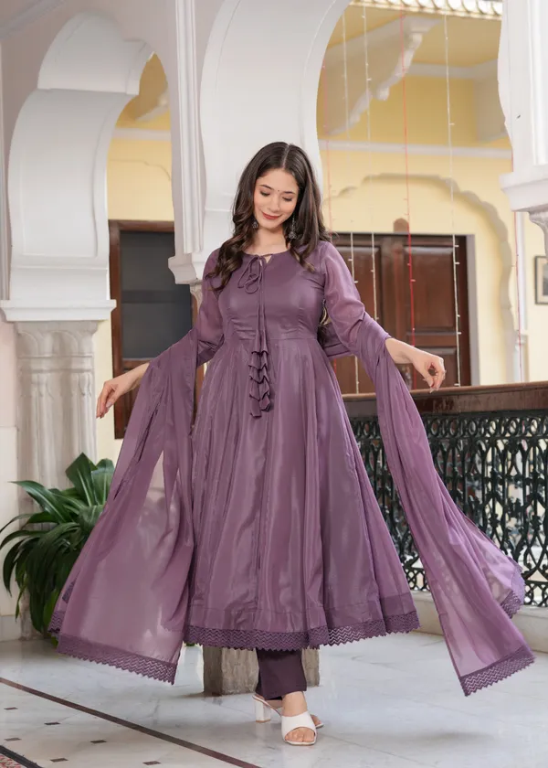 Purple_Star_Georgette_/_Cotton_Premium_Kurta_Set_For_Women