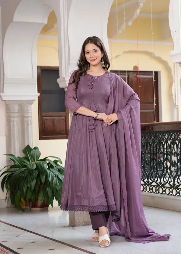 Purple_Star_Georgette_/_Cotton_Premium_Kurta_Set_For_Women
