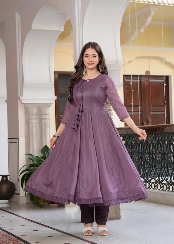 Purple_Star_Georgette_/_Cotton_Premium_Kurta_Set_For_Women
