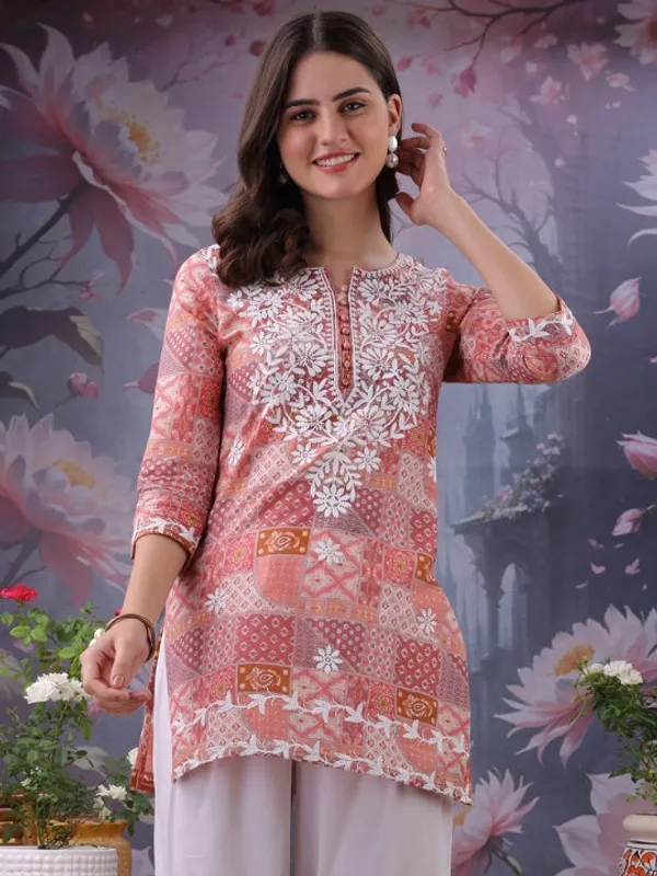 Orange_Pure_Cotton_Premium_Kurti_For_Women