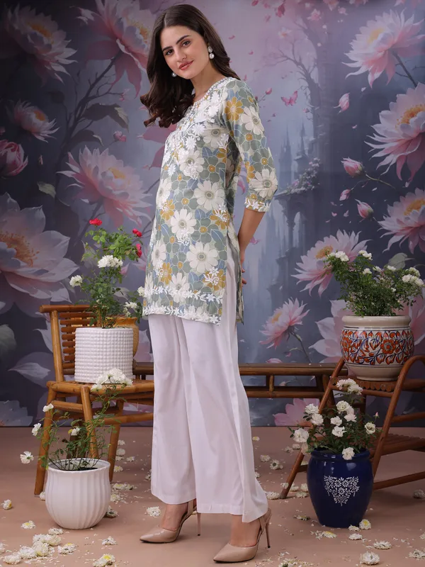 Green_Pure_Cotton_Premium_Kurti_For_Women