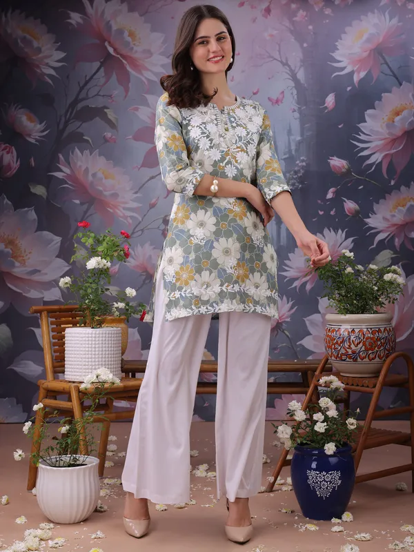 Green_Pure_Cotton_Premium_Kurti_For_Women