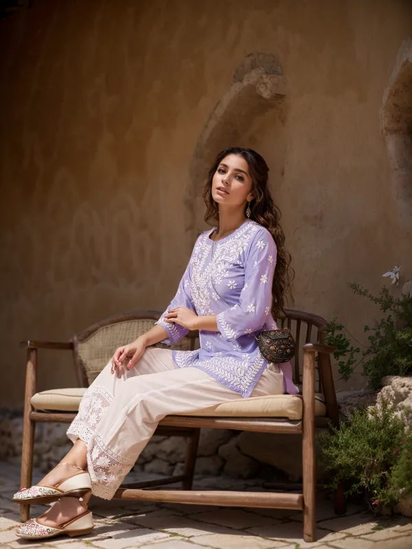 Purple_Rayon_Premium_Kurti_For_Women