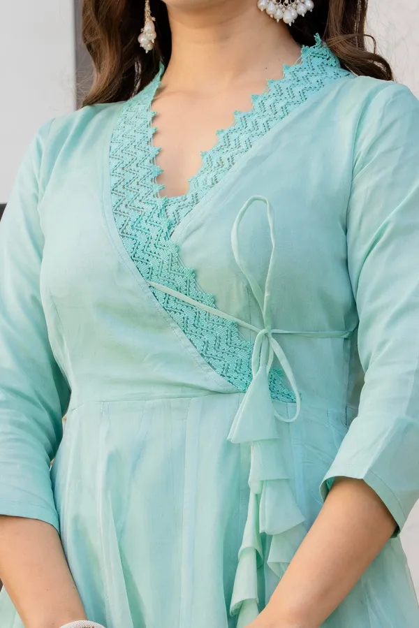 Sky_Blue_Organza_Premium_Kurta_Set_For_Women