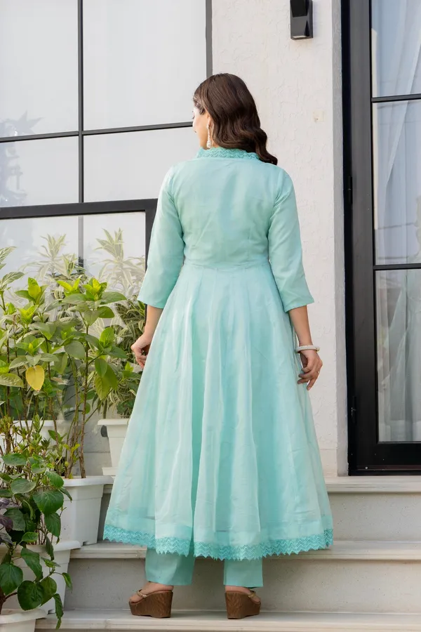 Sky_Blue_Organza_Premium_Kurta_Set_For_Women