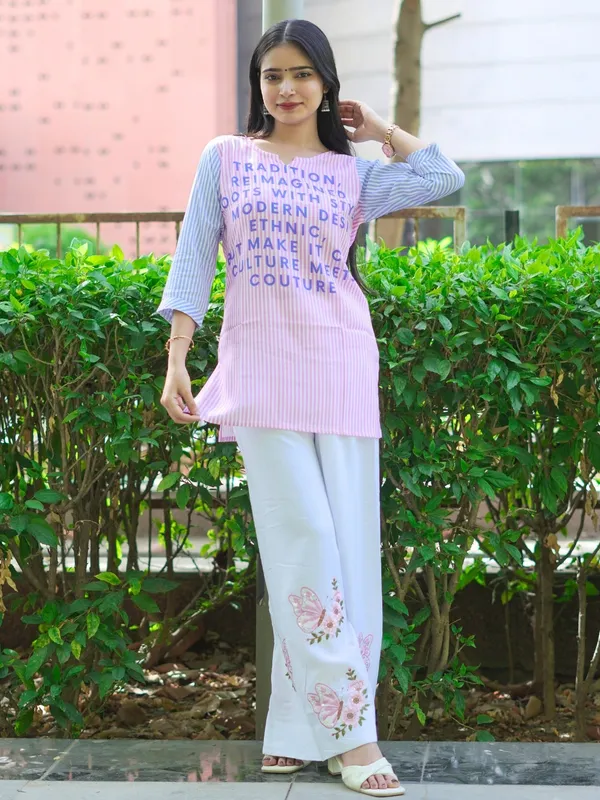 Pink_100%_Cotton_Premium_Kurti_For_Women