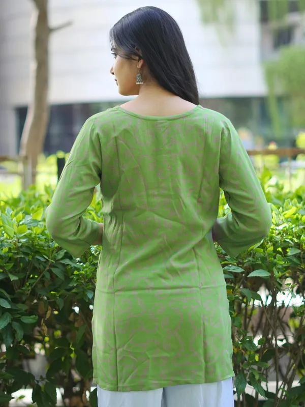 Green_100%_Cotton_Premium_Kurti_For_Women