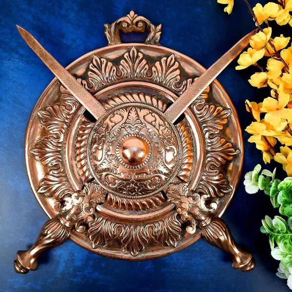DHAL_TALWAR_WALL_HANGING_SAMURAI_SWORD_SHIELD_ANTIQUE_-_18_INCH