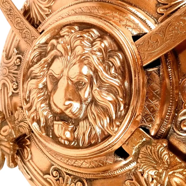 LION_FACE_DESIGN_DHAL_TALWAR_WALL_HANGING_|_DECORATIVE_ALLOY_SWORD_&_SHIELD_WALL_ART_|_TRADITIONAL_WARRIOR_SHOWPIECE_FOR_HOME,_LIVING_ROOM,_OFFICE_&_MANDIR_DECOR_-_17_INCH