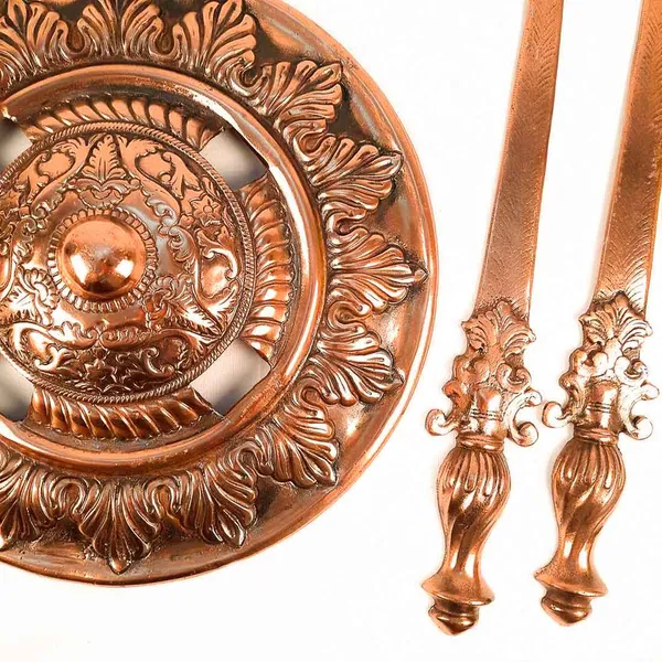 DHAL_TALWAR_WALL_HANGING_SAMURAI_SWORD_SHIELD_ANTIQUE_-_18_INCH
