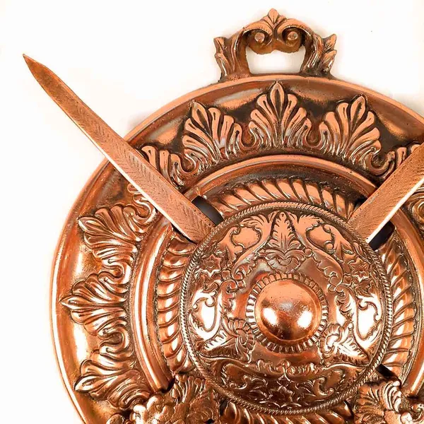 DHAL_TALWAR_WALL_HANGING_SAMURAI_SWORD_SHIELD_ANTIQUE_-_18_INCH