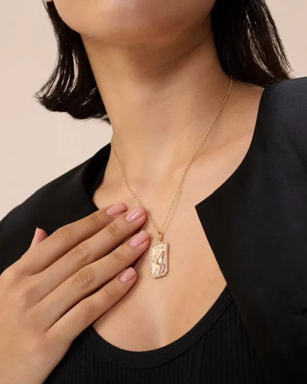 Virgo_Zodiac_Pendant_18k_Gold_Plating_Colour_Necklace_Golden