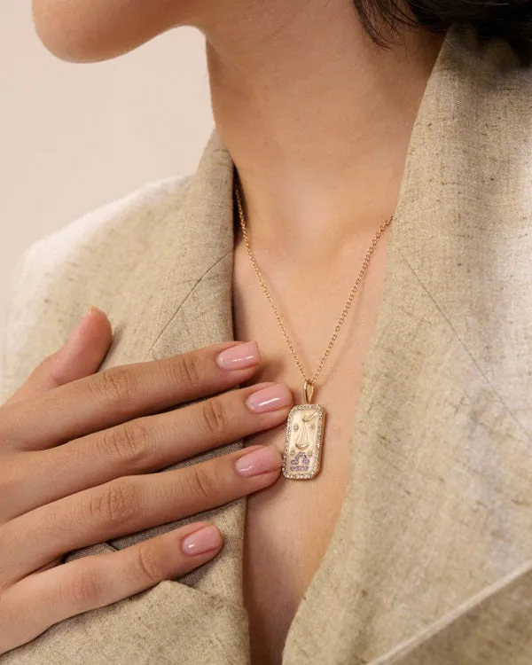 Libra_Zodiac_Pendant_18k_Gold_Plating_Colour_Necklace_Golden