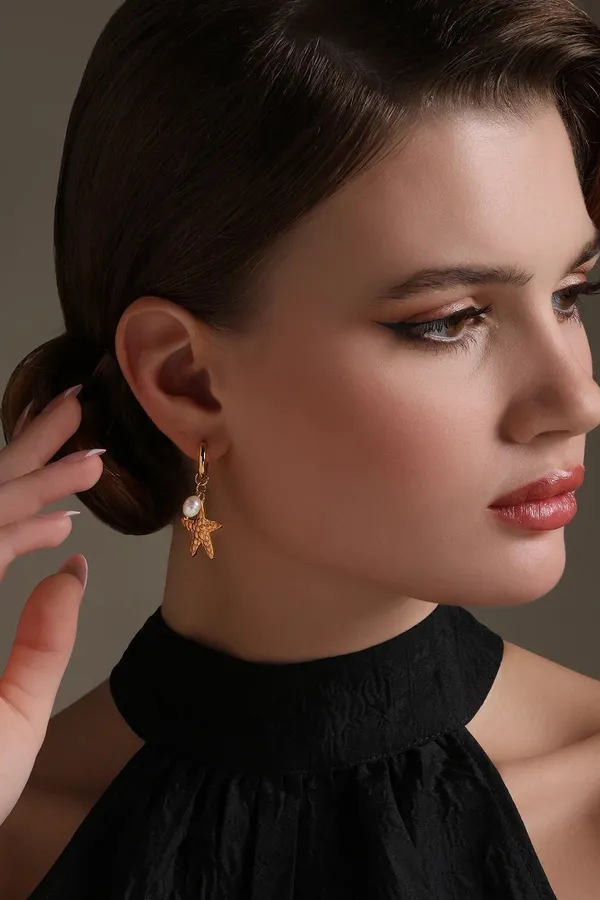 Ocean_Star_Earrings_Golden