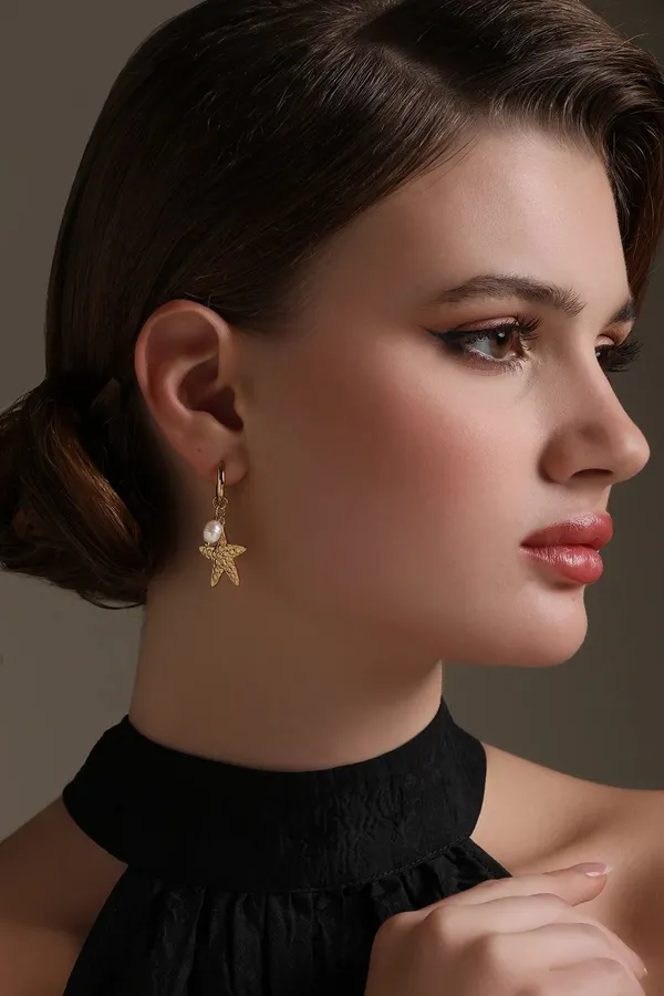 Ocean_Star_Earrings_Golden
