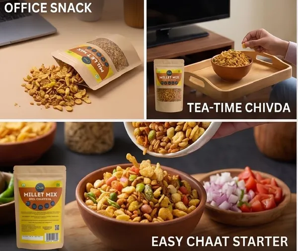 Qwik_Healthy_Millet_Mix,_Bhel_Chatpata_Flavor_(100g_-_Pack_of_3)_|_Roasted_Snacks_Diet_Namkeen_|_Jowar_&_Bajra_Flakes_Chivda_|_No_Palm_Oil,_No_MSG_|_Crunchy_Low_Calorie_Tea_Time_Snack