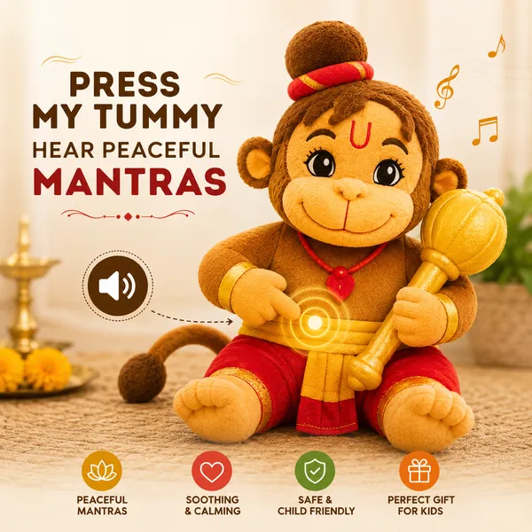 LITTLE_MUMMA_MANTRA_CHANTING_HANUMAN_(SIZE_-MEDIUM_28CM)