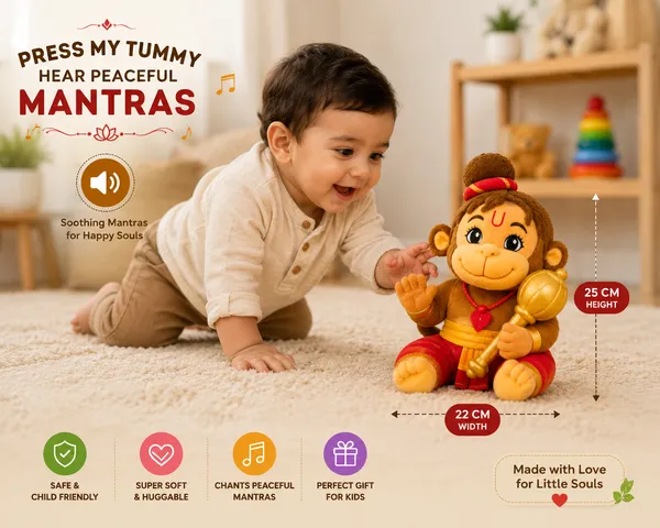 LITTLE_MUMMA_MANTRA_CHANTING_HANUMAN_(SIZE_-MEDIUM_28CM)