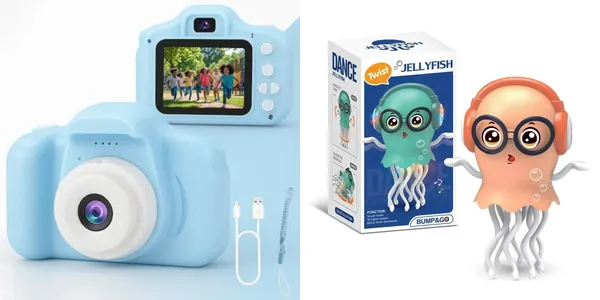 Orange_Plastic_Jelly_Fish_Toy_And_Blue_Plastic_Kids_Camera_For_Children_Pack_Of_1
