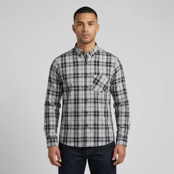 Men's_Casual_Check_Shirt_Full_Sleeve_Button_Down_Collar_Shirt