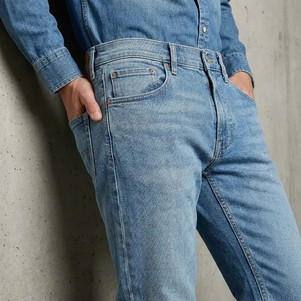 Light_Blue_Washed_Denim_Straight_Fit_Jeans_For_Men