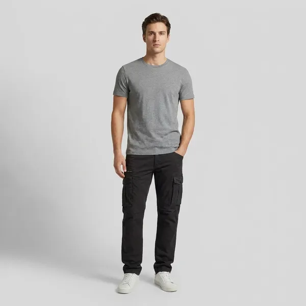 Diesel_Men's_Black_Cargo_Pants_With_Multiple_Pockets