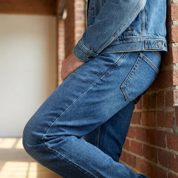 Men's_Blue_Denim_Jeans_Regular_Straight_Fit_With_Medium_Wash