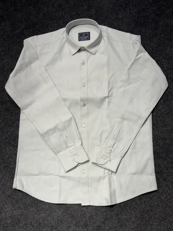 Attire_Men's_White_Full_Sleeve_Formal_Shirt
