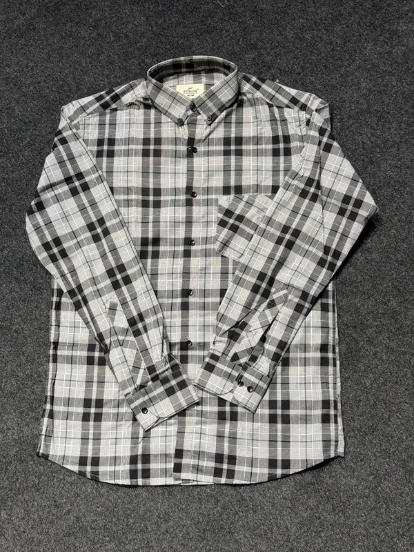 Men's_Casual_Check_Shirt_Full_Sleeve_Button_Down_Collar_Shirt