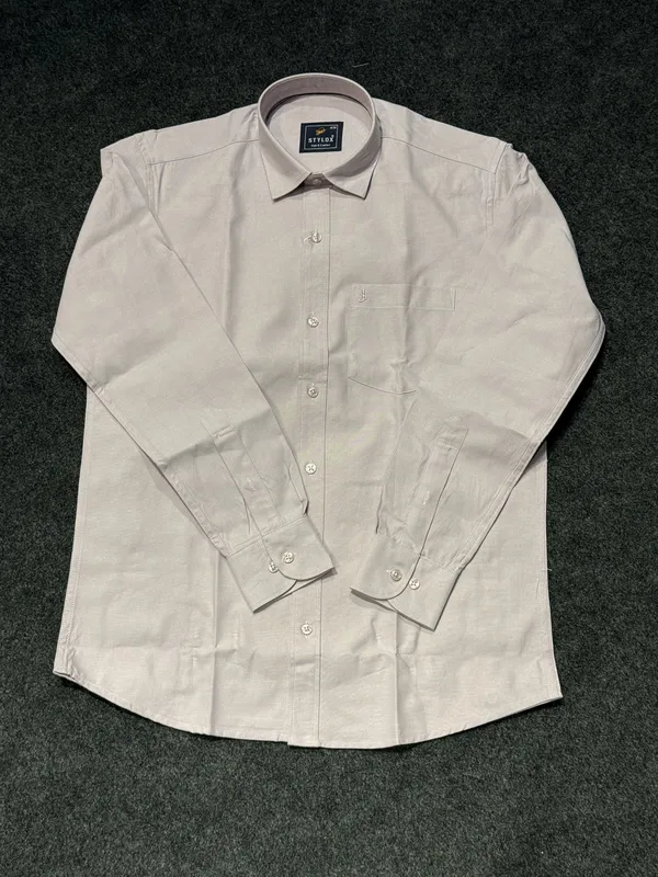 Men's_Formal_Shirt_Beige_Full_Sleeve_Button_Down_Dress_Shirt