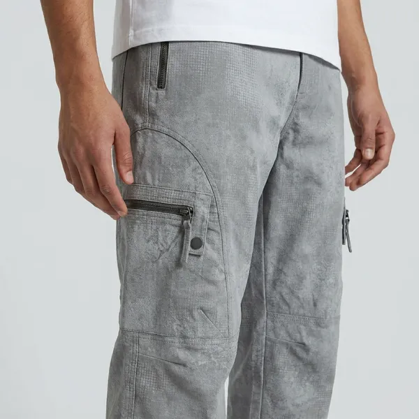 Men's_Light_Grey_Trouser/_Lower_With_Multiple_Zipper_Pockets