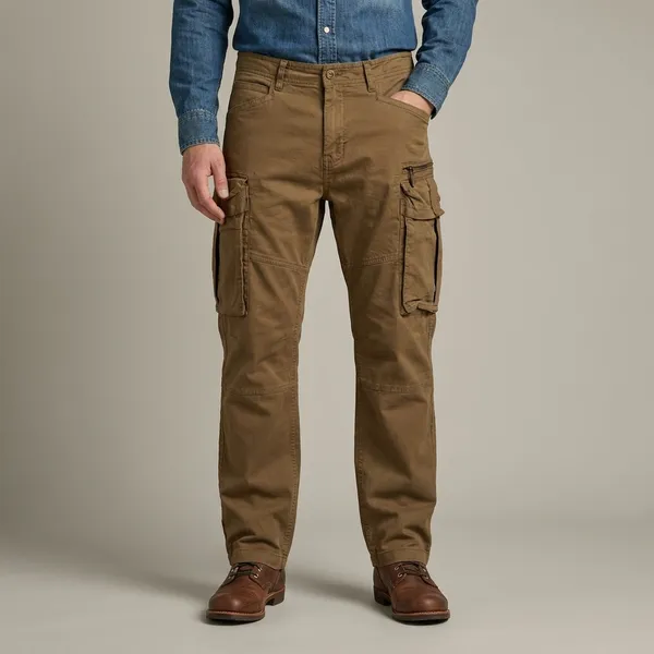 Men's_Cargo_Pants_With_Multiple_Pockets_Khaki_Tan