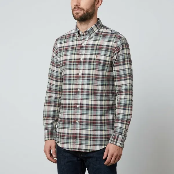 Polo_Ralph_Lauren_Men's_Multicolor_Plaid_Long_Sleeve_Button_Down_Shirt