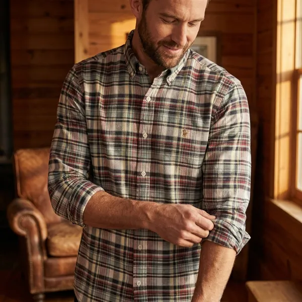 Polo_Ralph_Lauren_Men's_Multicolor_Plaid_Long_Sleeve_Button_Down_Shirt