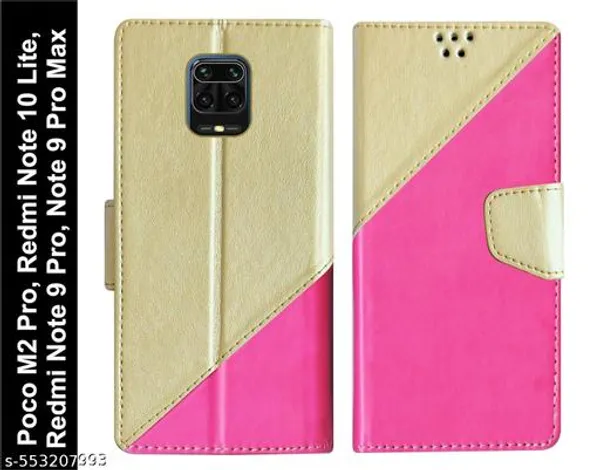 Premium_Flip_Cover_for_Redmi_Note_9_Pro/Mi_Note_9_Pro_|_Dual_Tone_Design_Case_|360_Protection_Denim_&_Leather_Mobile_Phone_Back_Cover_for_Redmi_Note_9_Pro