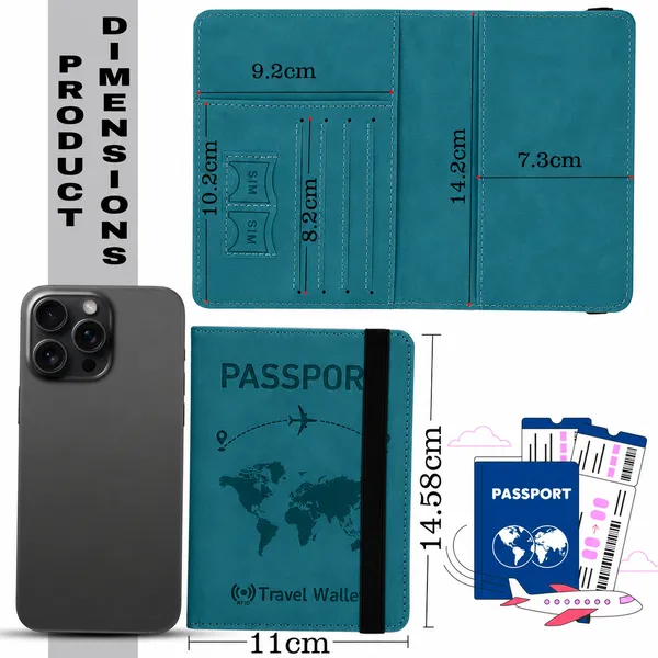 Passport_Holder_Cover_Travel_Wallet_Organizer,_Passport_Case_with_PU_Leather_Travel_Document_Holder_for_Men_&_Women_Travel_Accessories
