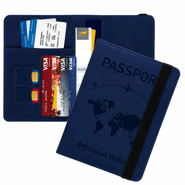 Passport_Holder_Cover_Travel_Wallet_Organizer,_Passport_Case_with_PU_Leather_Travel_Document_Holder_for_Men_&_Women_Travel_Accessories