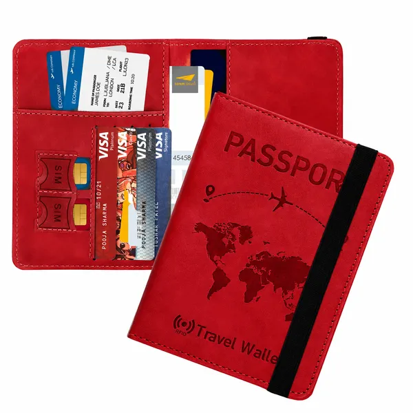 Passport_Holder_Cover_Travel_Wallet_Organizer,_Passport_Case_with_PU_Leather_Travel_Document_Holder_for_Men_&_Women_Travel_Accessories