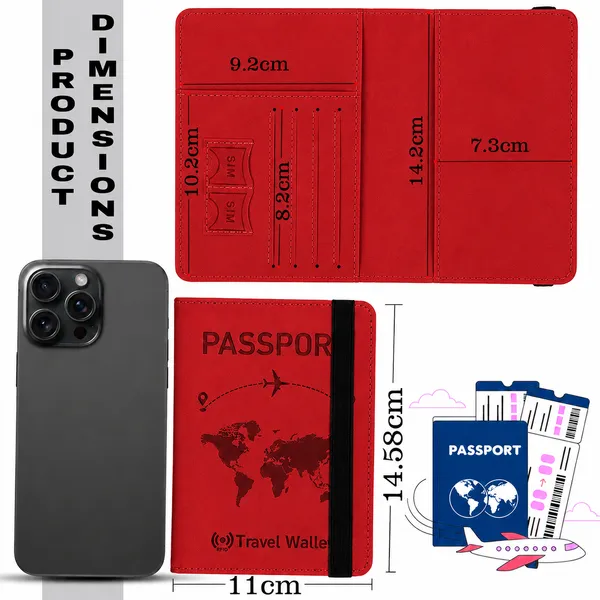 Passport_Holder_Cover_Travel_Wallet_Organizer,_Passport_Case_with_PU_Leather_Travel_Document_Holder_for_Men_&_Women_Travel_Accessories
