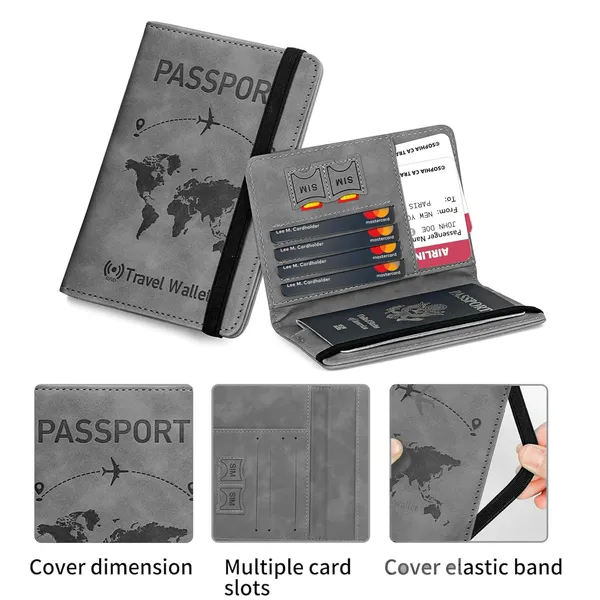Passport_Holder_Passport_Cover_with_Credit_Card_Slot_and_BoardingPass_Slot_Bi-Fold_Passport_Wallet_Case_Book_Travel_Must_Have,_PU_Leather-Unisex