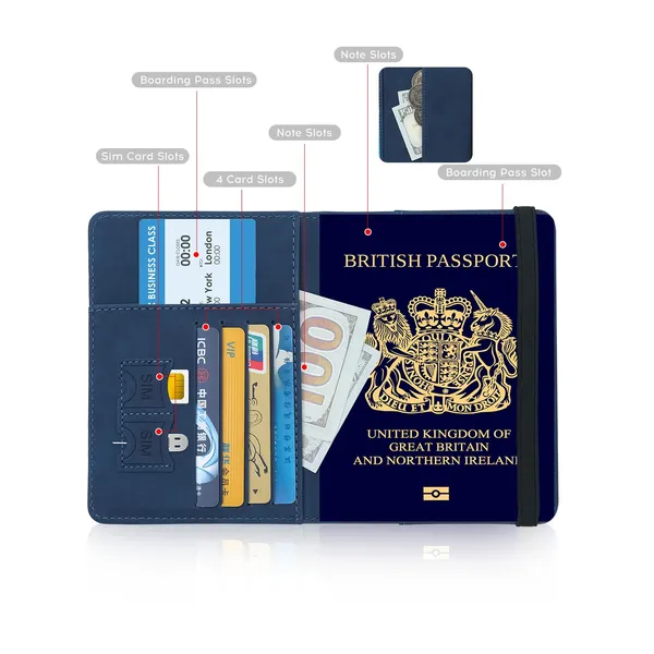 Passport_Holder_Passport_Cover_with_Credit_Card_Slot_and_BoardingPass_Slot_Bi-Fold_Passport_Wallet_Case_Book_Travel_Must_Have,_PU_Leather-Unisex