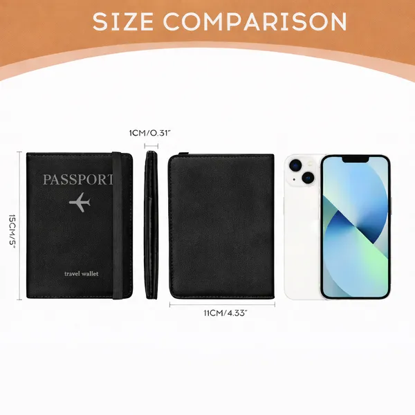 Passport_Holder_Passport_Cover_with_Credit_Card_Slot_and_BoardingPass_Slot_Bi-Fold_Passport_Wallet_Case_Book_Travel_Must_Have,_PU_Leather-Unisex