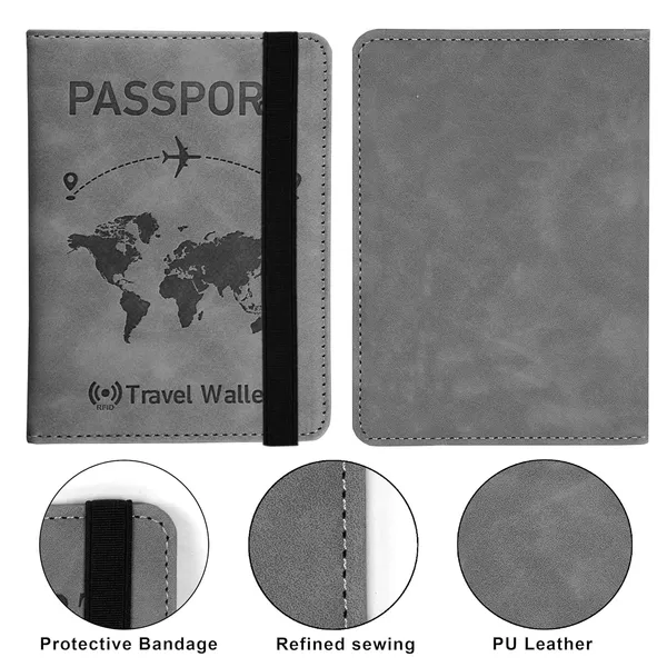 Passport_Holder_Passport_Cover_with_Credit_Card_Slot_and_BoardingPass_Slot_Bi-Fold_Passport_Wallet_Case_Book_Travel_Must_Have,_PU_Leather-Unisex