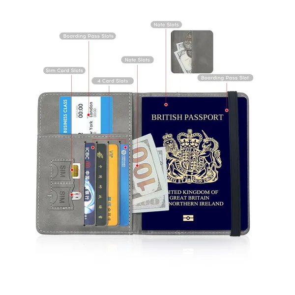 Passport_Holder_Passport_Cover_with_Credit_Card_Slot_and_BoardingPass_Slot_Bi-Fold_Passport_Wallet_Case_Book_Travel_Must_Have,_PU_Leather-Unisex