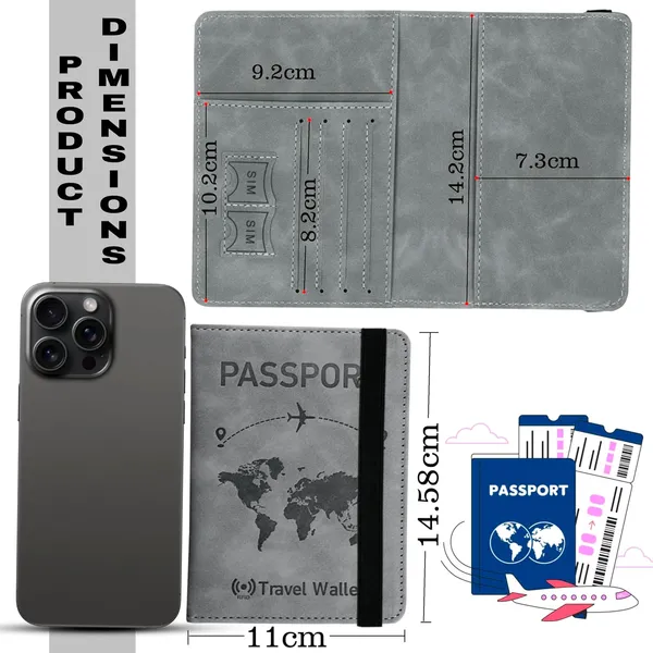Passport_Holder_Passport_Cover_with_Credit_Card_Slot_and_BoardingPass_Slot_Bi-Fold_Passport_Wallet_Case_Book_Travel_Must_Have,_PU_Leather-Unisex